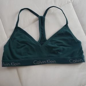 Calvin Klein Dark Teal Sports Bra